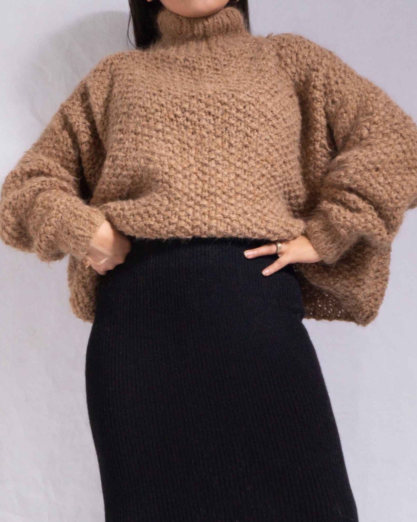 NEW Oversized knit alpaca wool sweaters women| Plus size slouchy knit Sweater| chunky knit sweater women| Fluffy alpaca sweaters| by SONQO