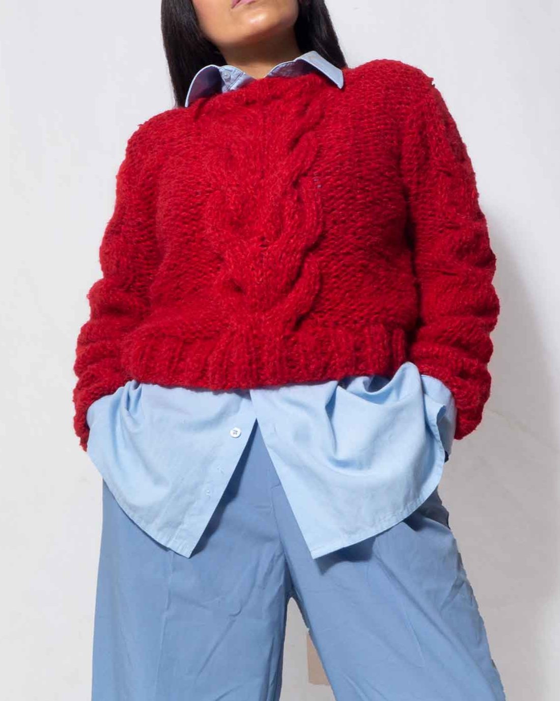 knit Alpaca wool women's sweater