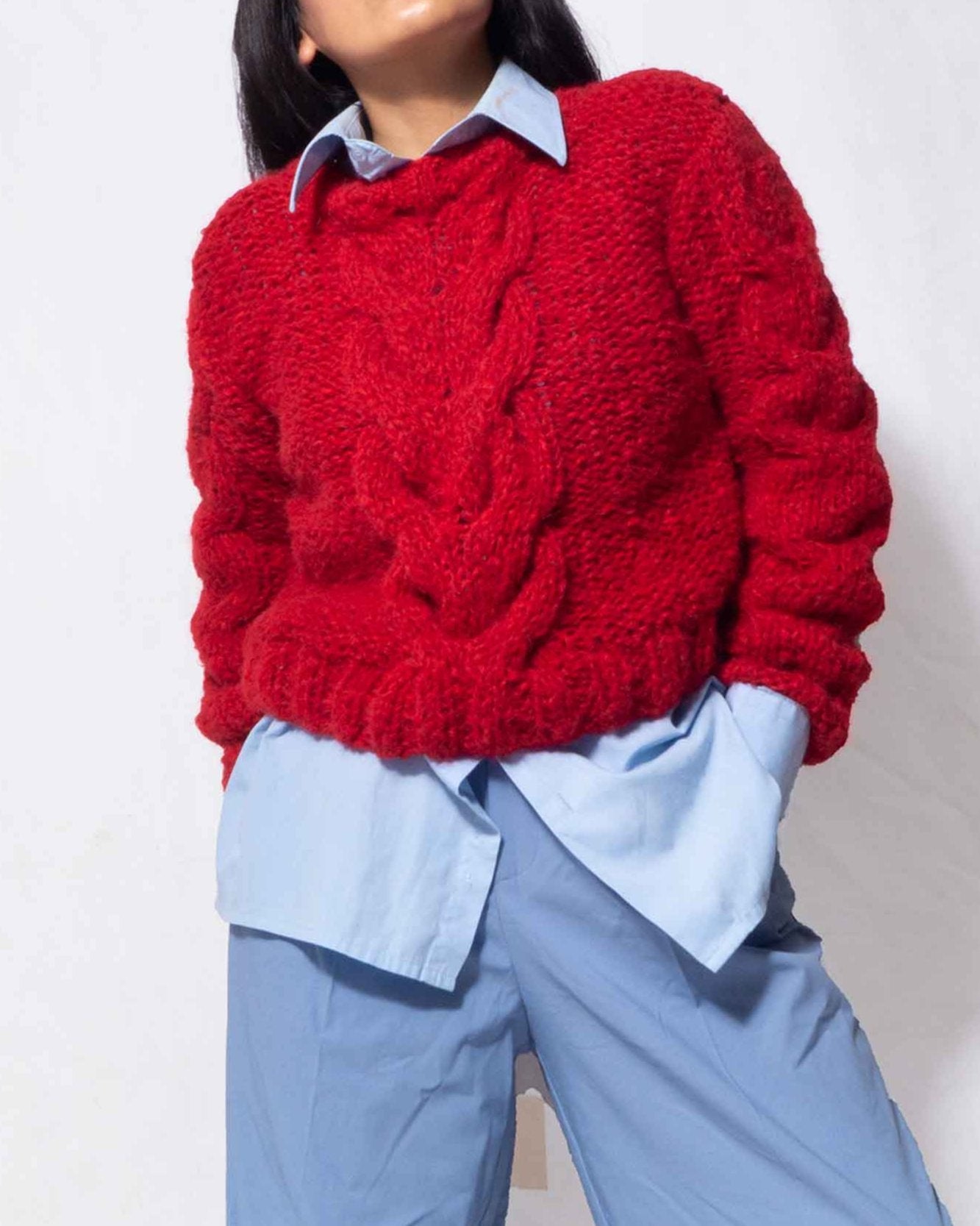 knit Alpaca wool women's sweater