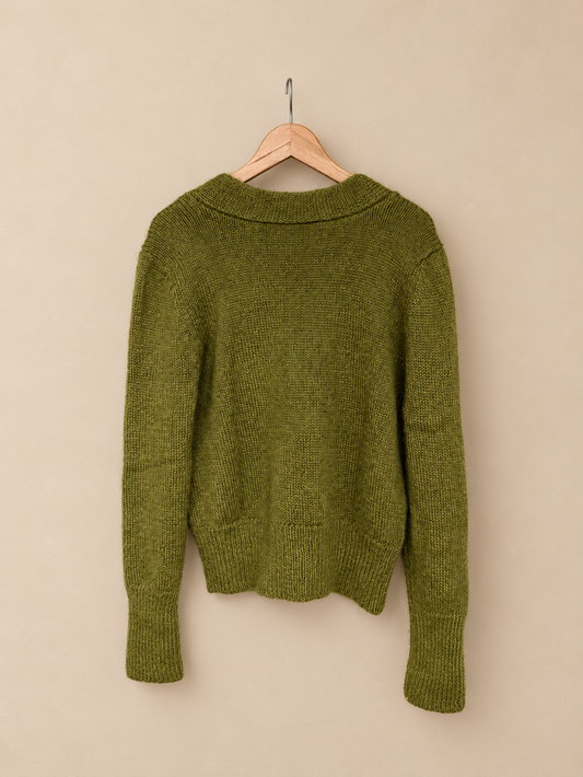 PACHA Hand Knit Suri Alpaca Cardigan | Short Sleeve Sweater Pullovers, Wrap Style