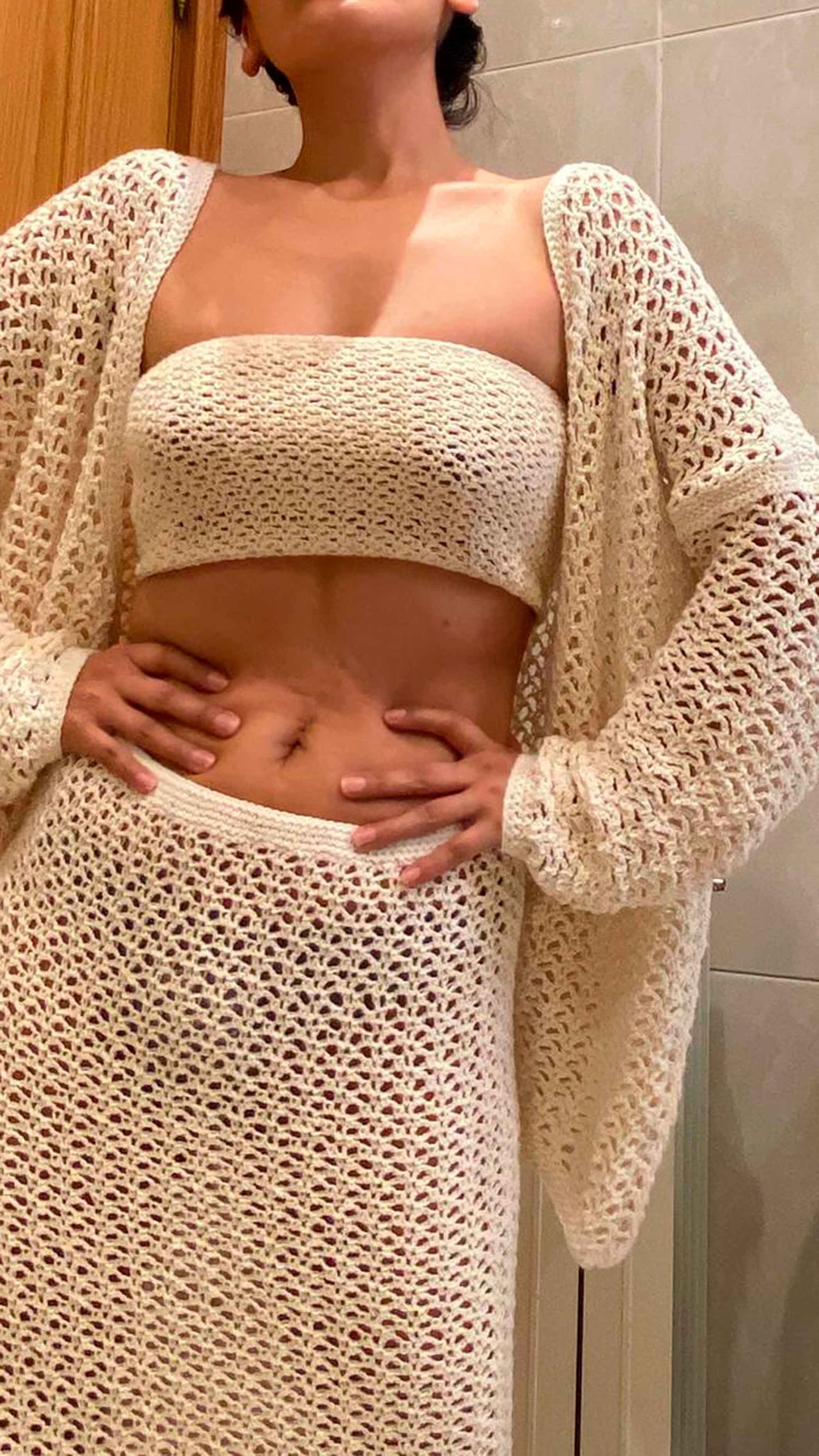 CROCHET ECO COTTON SKIRT