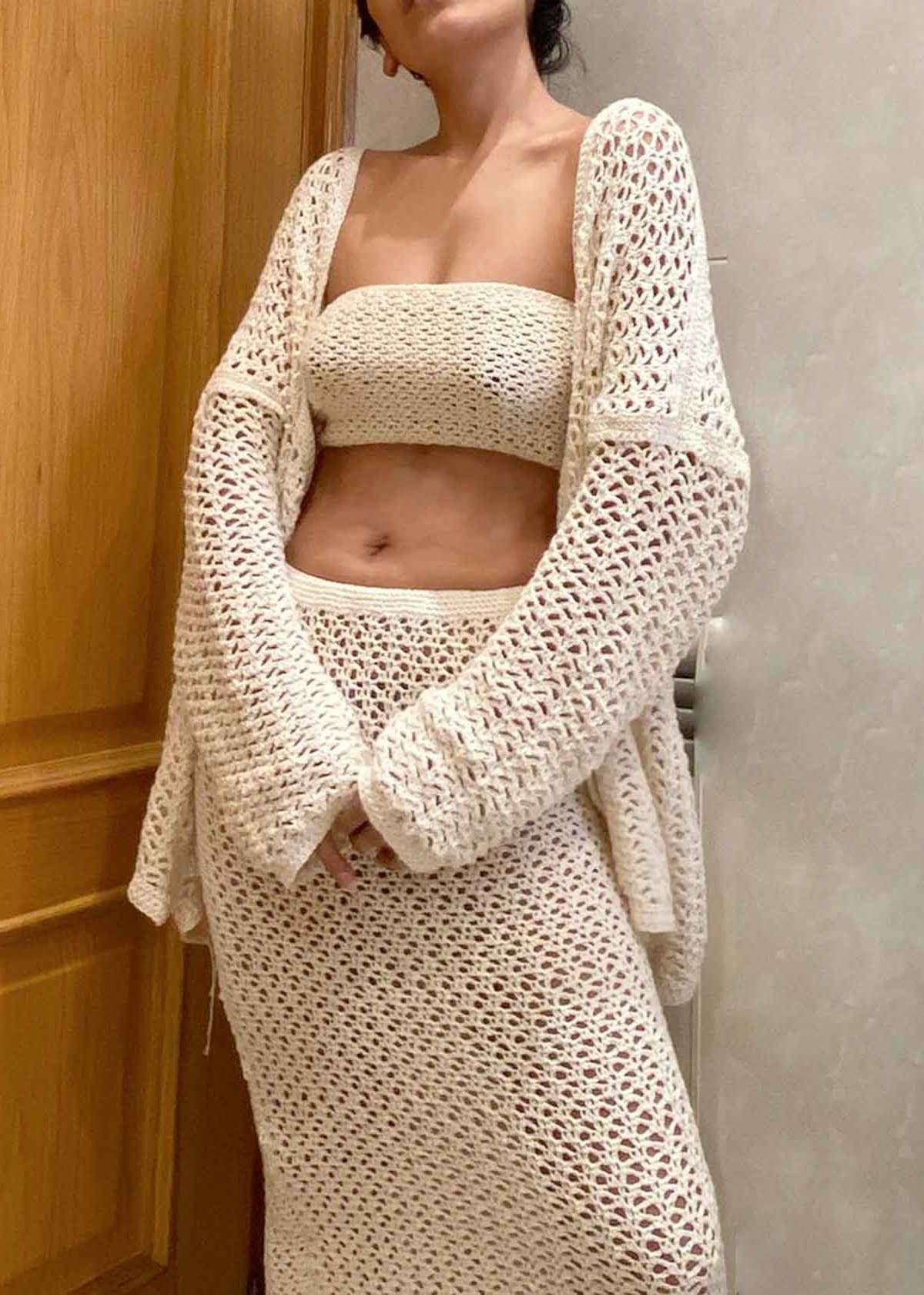 CROCHET ECO COTTON SKIRT