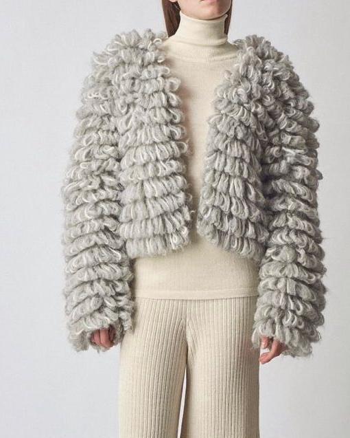 ALPACA CROCHET OVERSIZE COAT