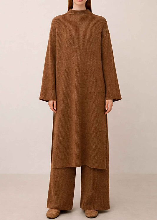 WAYRA Handmade Alpaca Knit Sweater Dress: Oversized Maxi, Plus Size