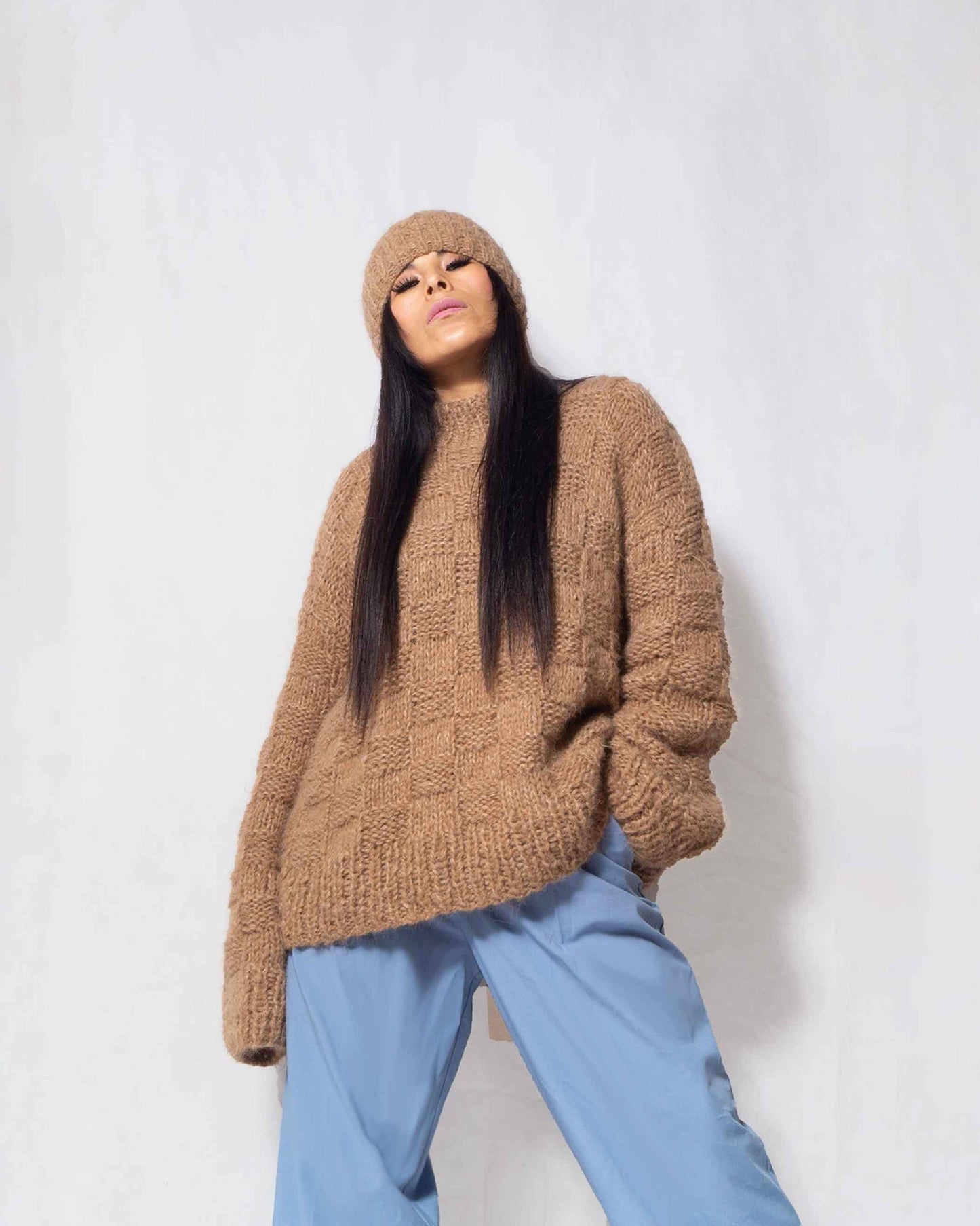 Handmade Chunky Alpaca Knit Sweater | Scandinavian Style