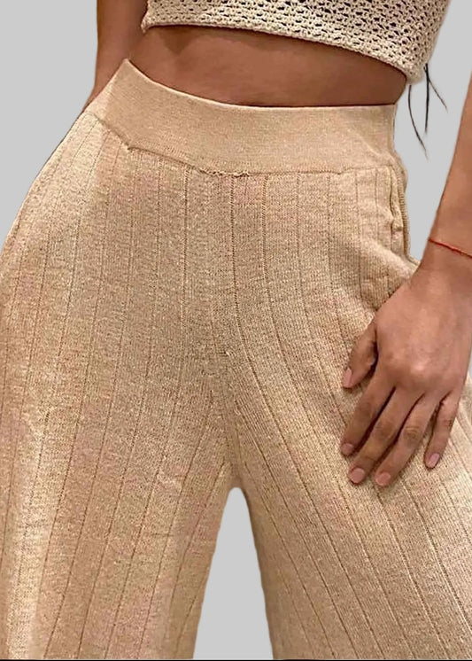 Culottes Organic Cotton Palazzo Pants | High Waisted Wide Leg, Sustainable