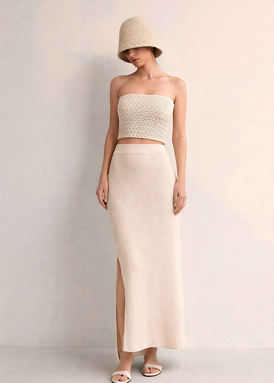 ORGANIC COTTON KNIT SKIRT