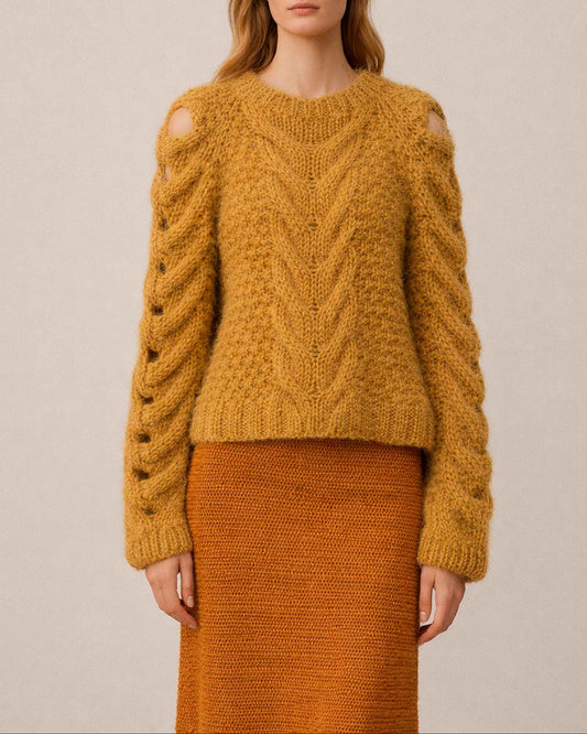 WAYRA CROPPED ALPACA SWEATER – Sustainable Luxury