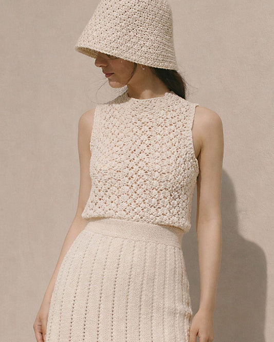Organic Cotton Crochet Top