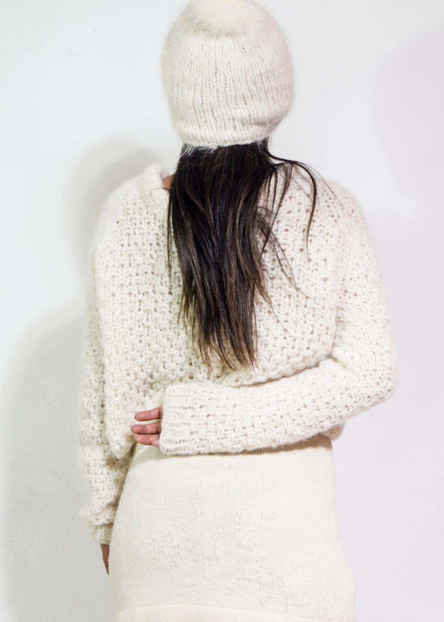 BASIC ALPACA SWEATER - IVORY