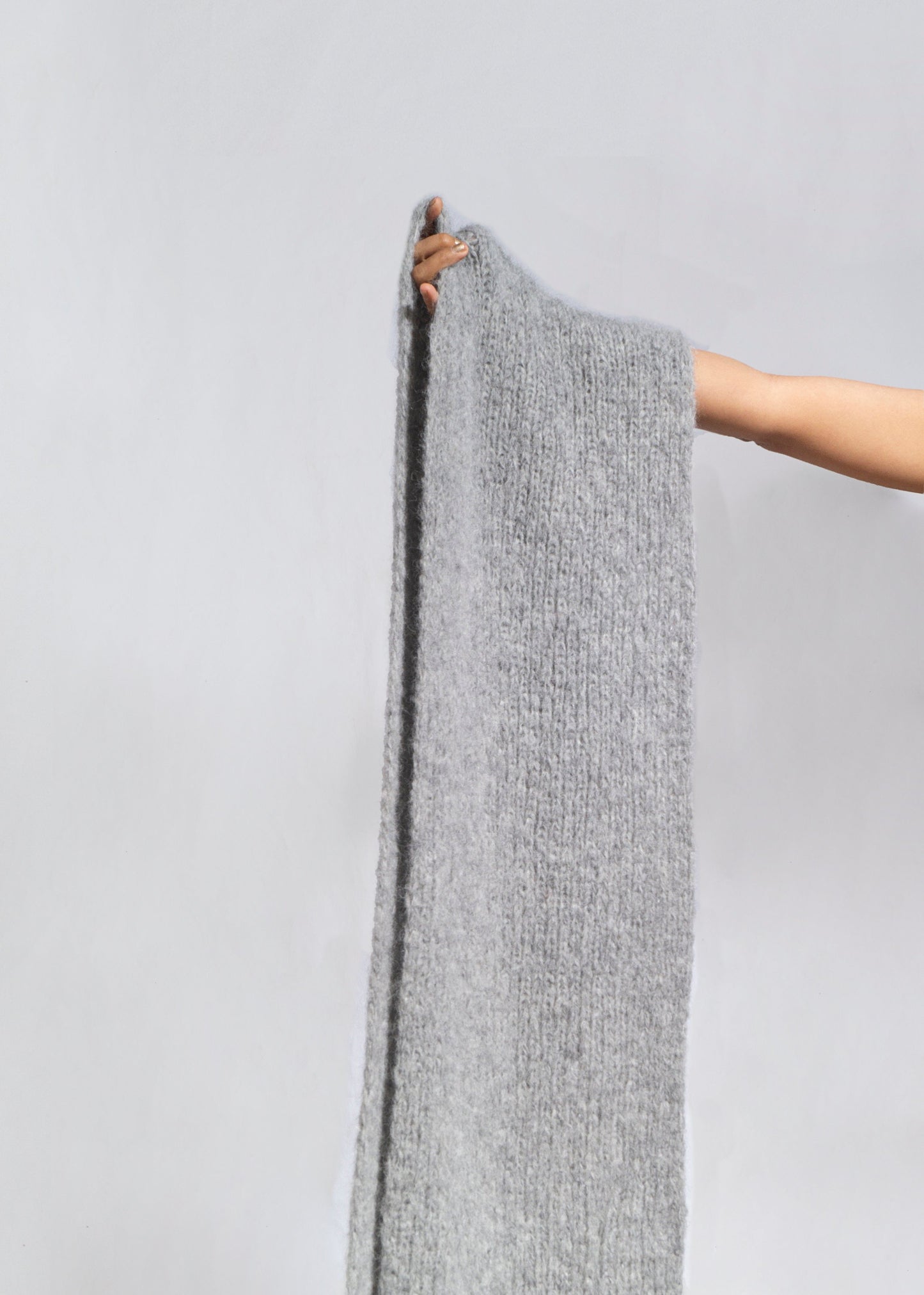 INFINITI ALPACA SCARF - GRAY