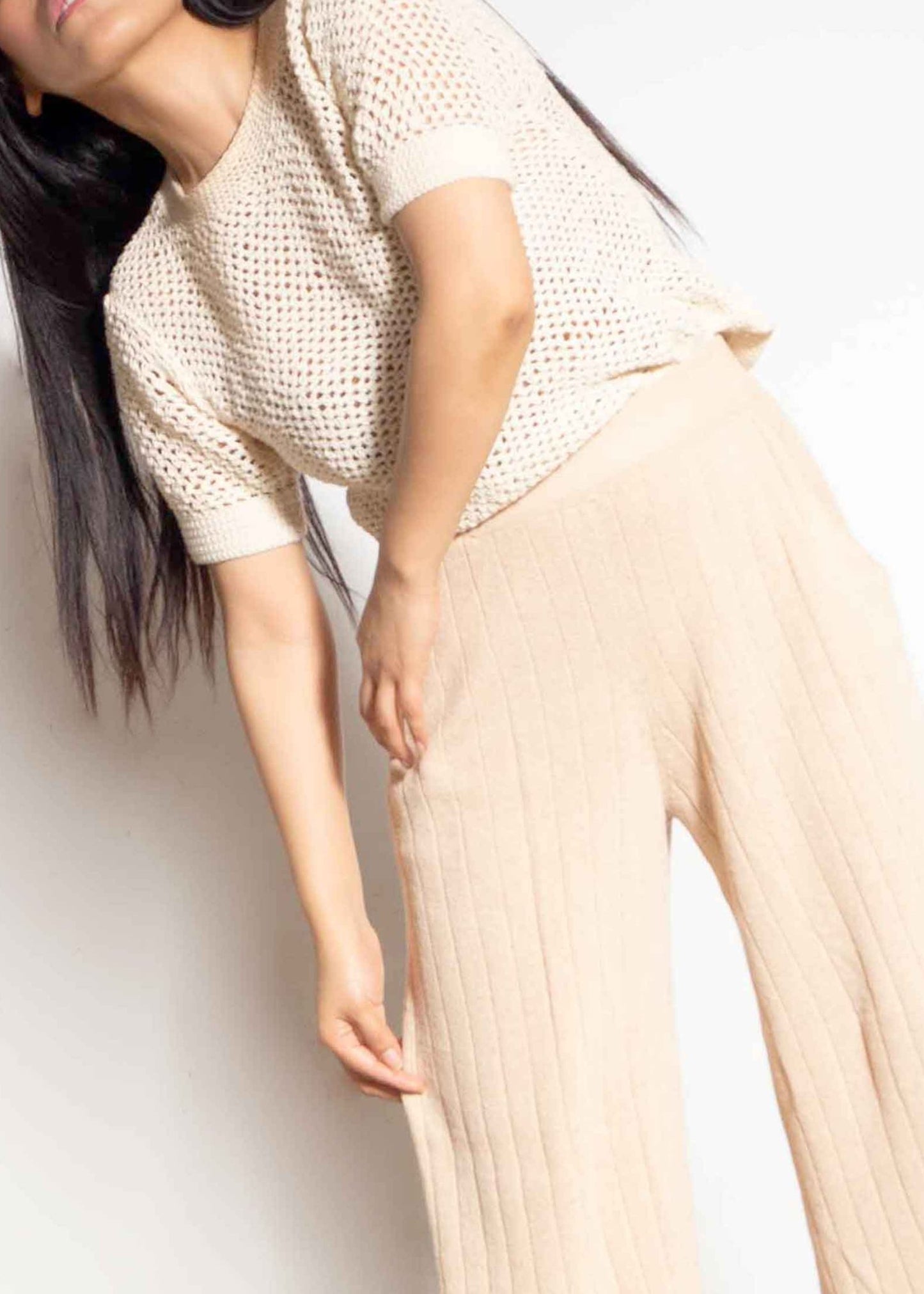 Crochet cotton Top - Ivory