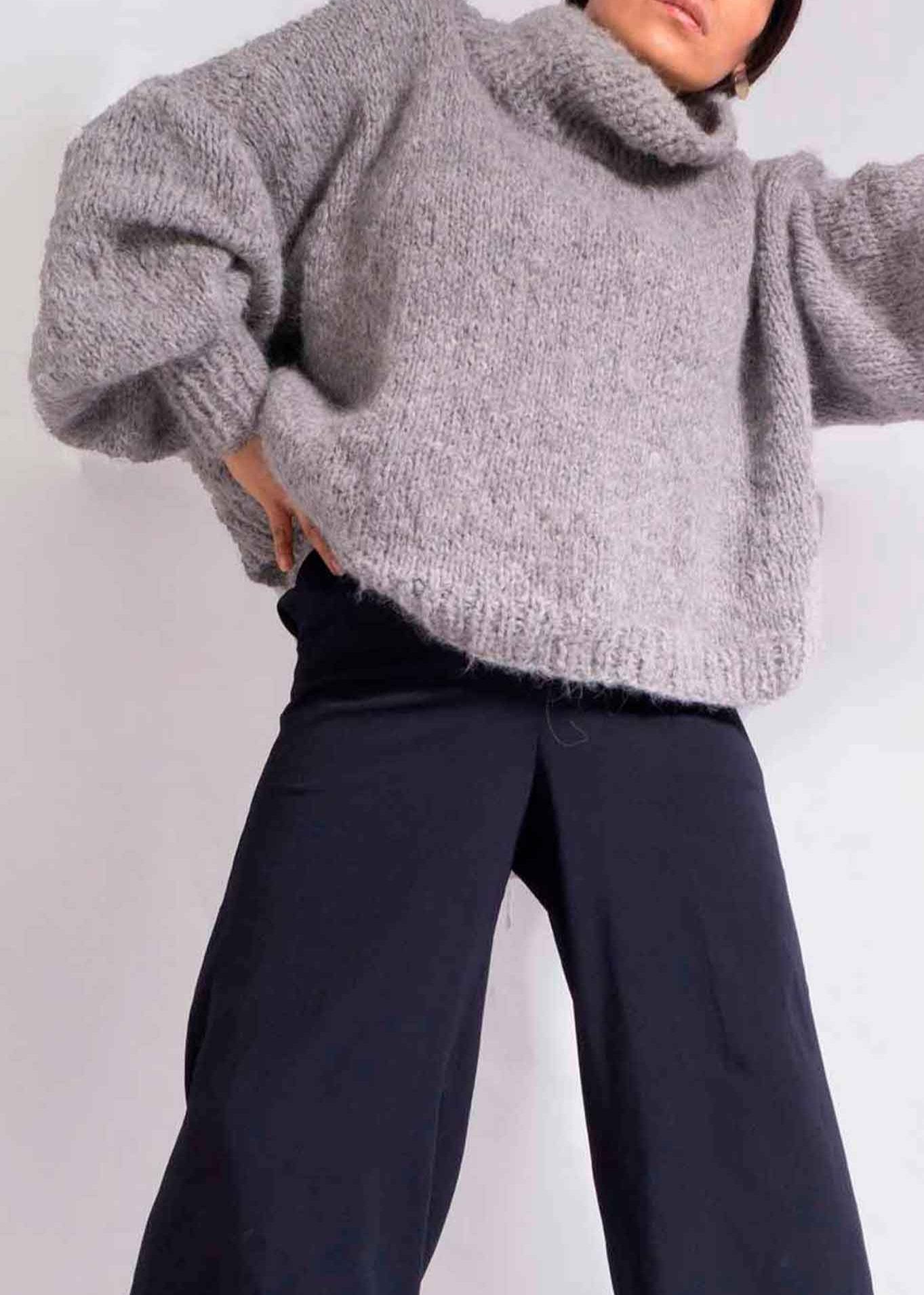 Chunky knit alpaca jumper