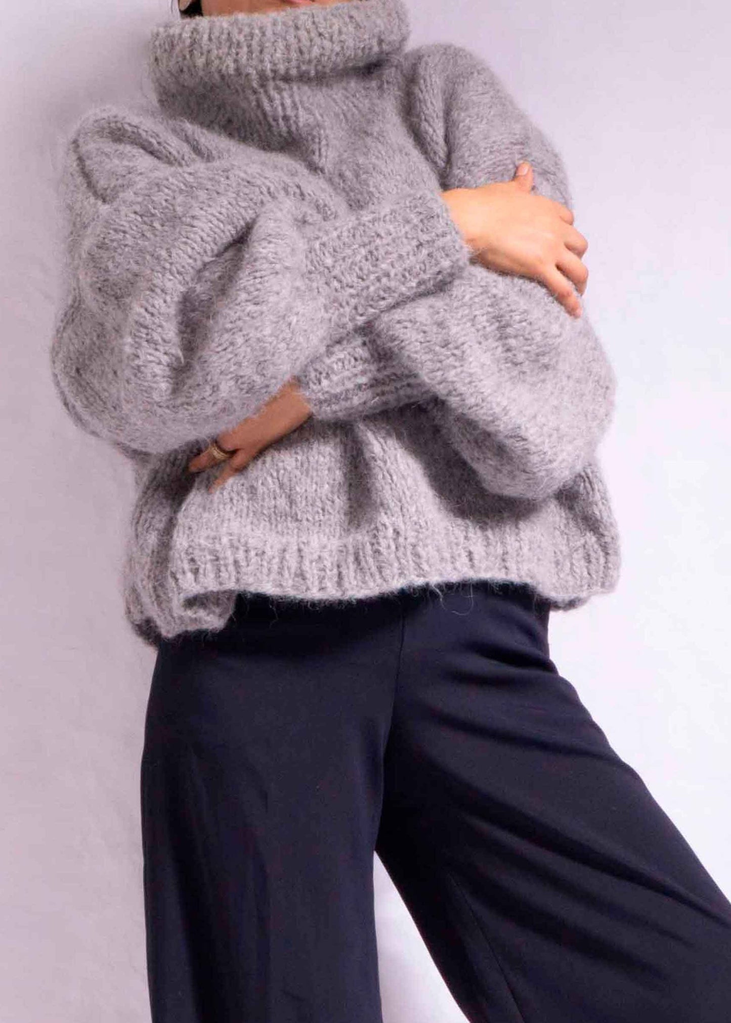 Chunky knit alpaca jumper