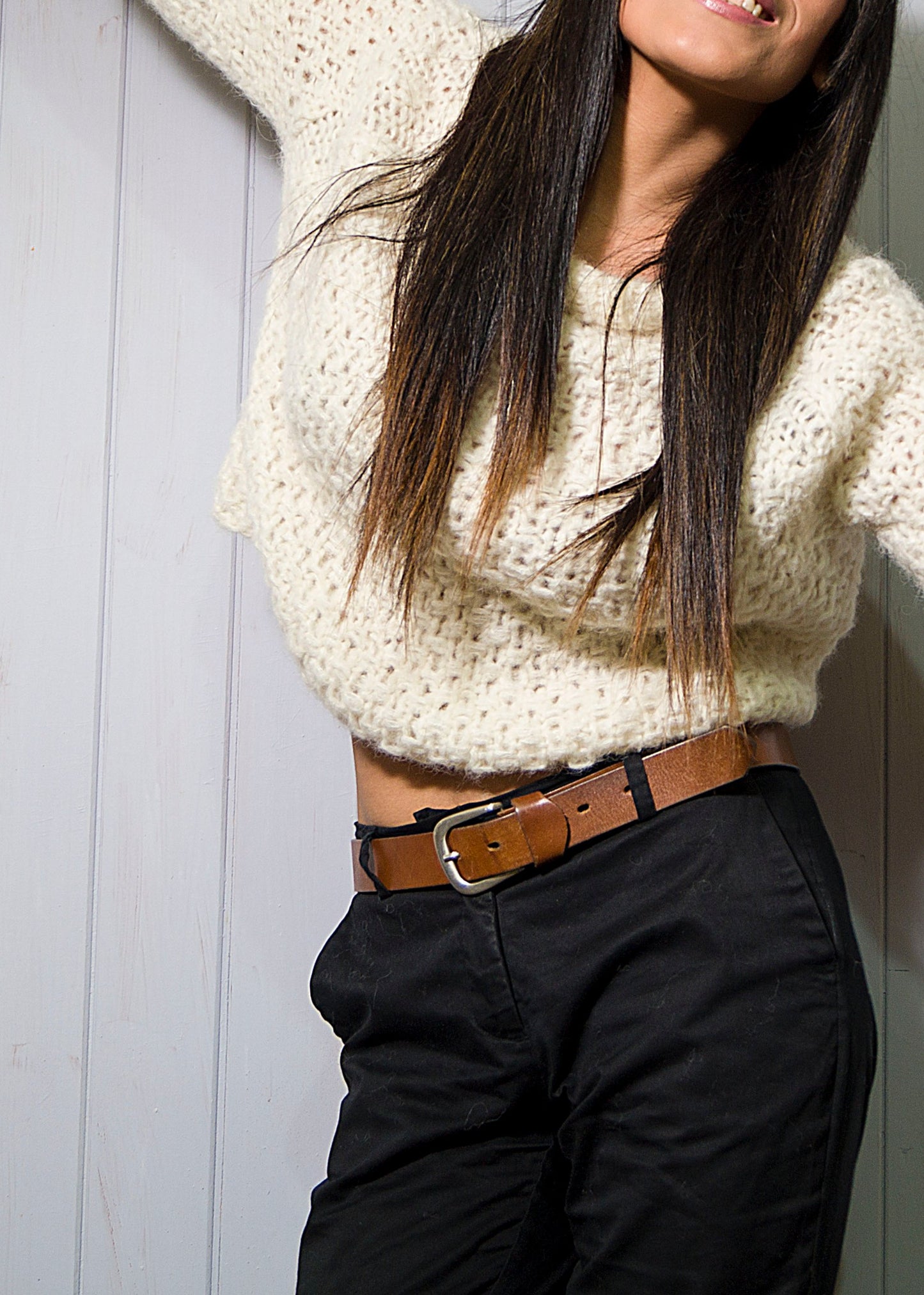 BASIC ALPACA SWEATER - IVORY