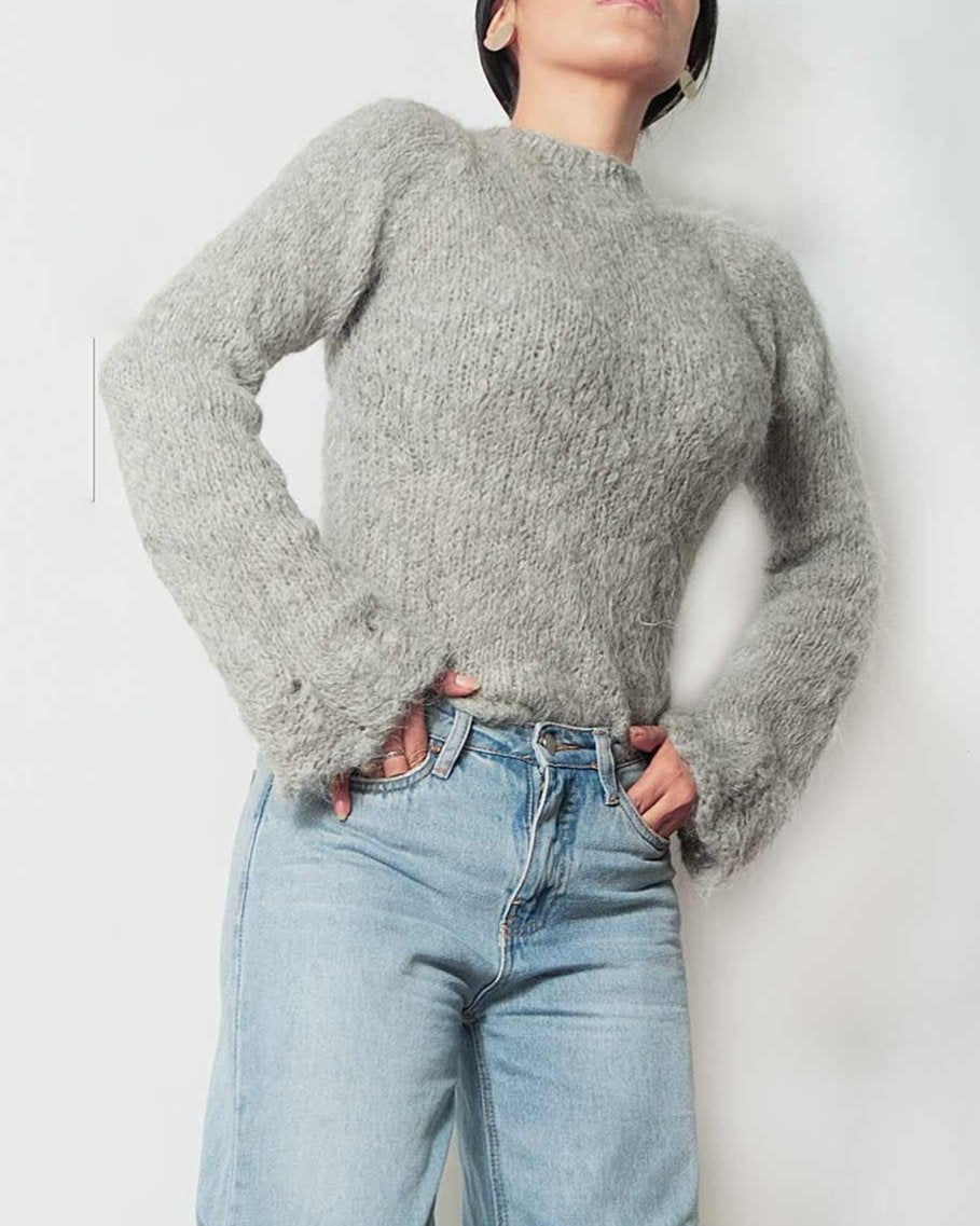NEW knit alpaca pullover sweater top