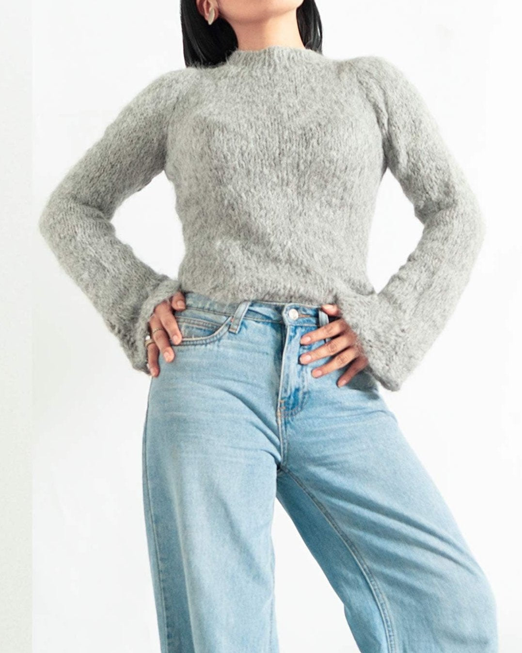 NEW knit alpaca pullover sweater top