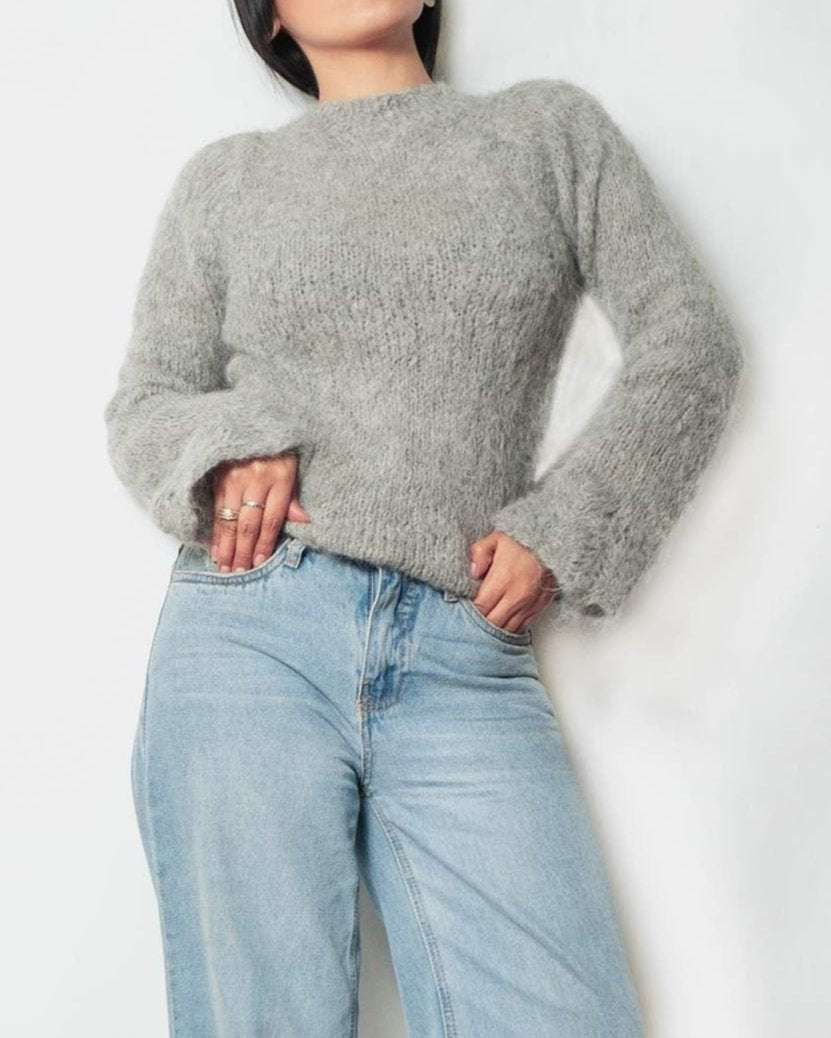 NEW knit alpaca pullover sweater top