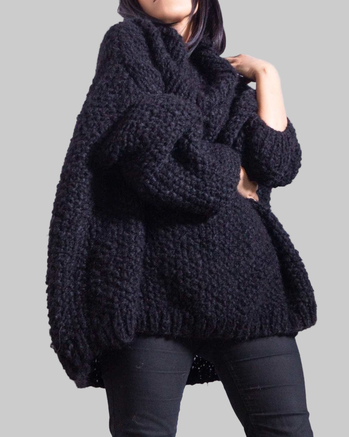 RED TEXTURED ALPACA SWEATER – Conscious Warmth