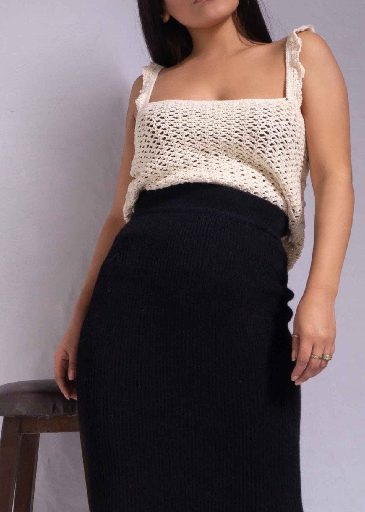 New Romantic Blouse- Victorian blouse- Boho blouse- Cocktail blouse- summer Crochet top- T-shirt easy blouse- Friendly Blouse/ by SONQO