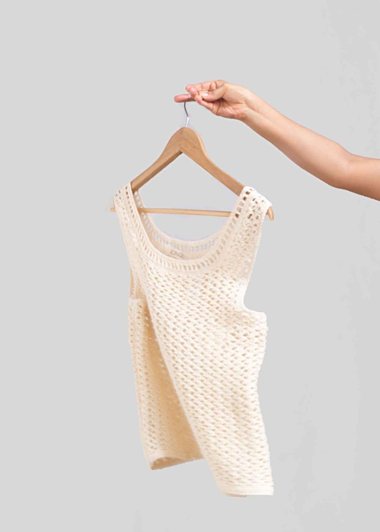 Ivory Organic Cotton Tank Top – Minimal Design