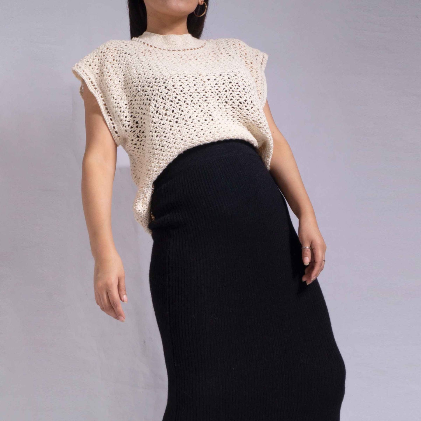 INCA crochet tank top organic cotton