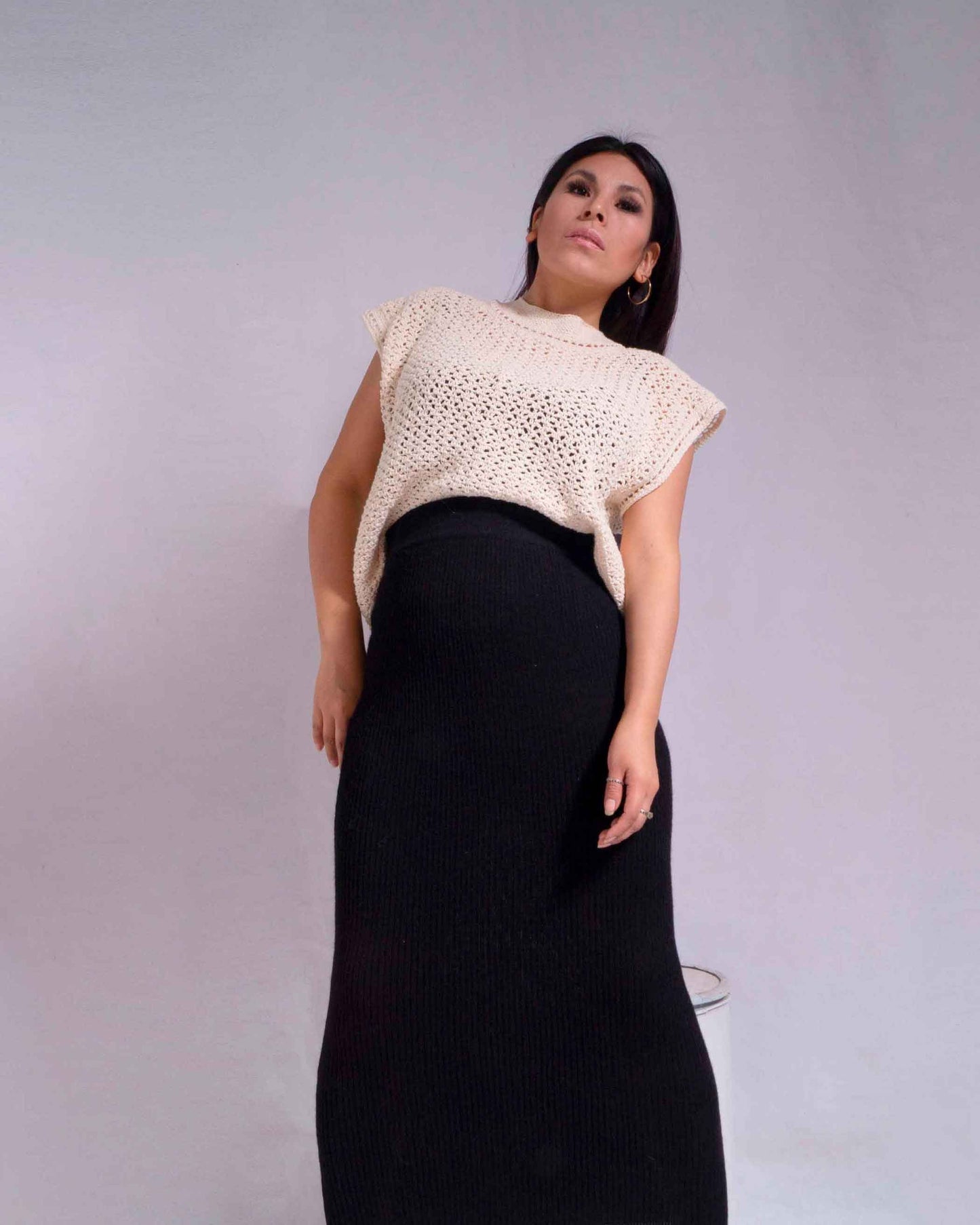 INCA crochet tank top organic cotton