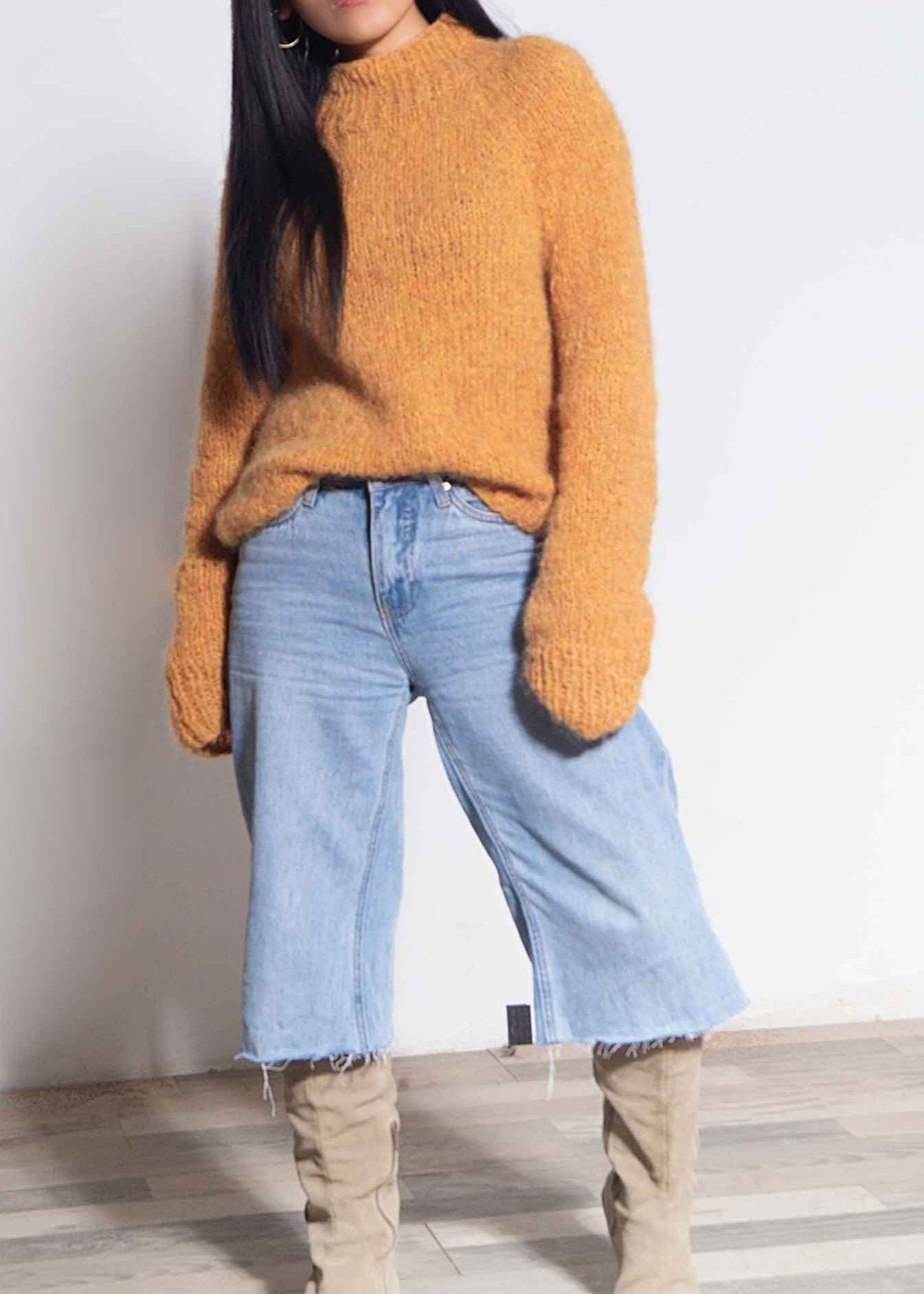 ALPACA SWEATER - YELLOW