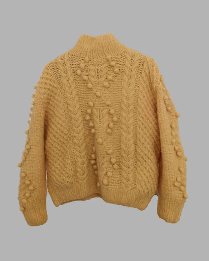 ALPACA CABLE KNIT SWEATER