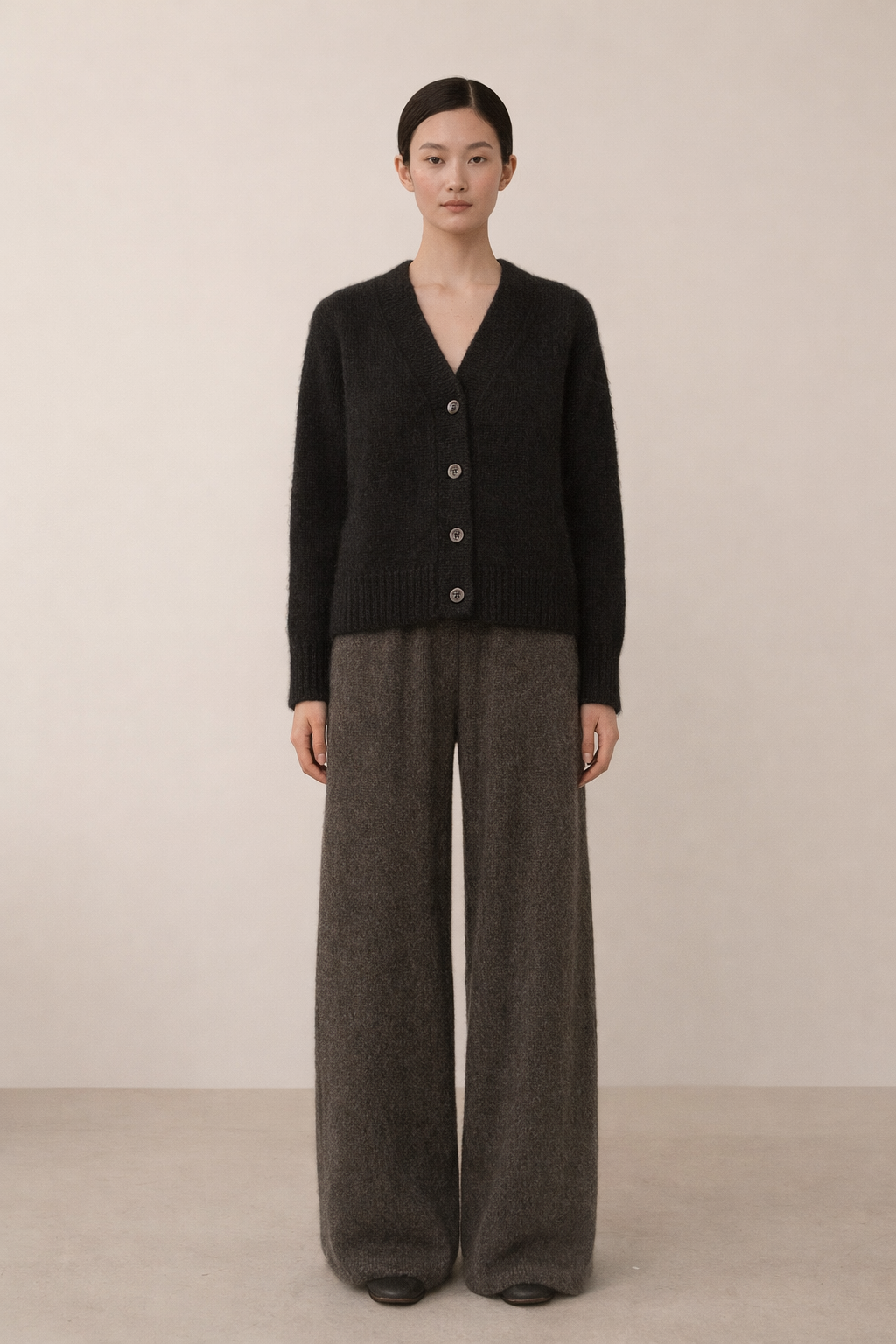 Hand Knit Suri Alpaca Cardigan | Short Sleeve Sweater Pullovers, Wrap Style, sustainable Clothing