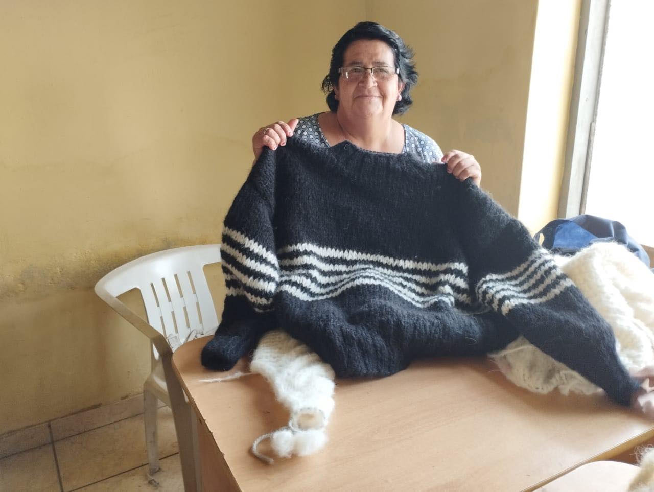 CROPPED ALPACA SWEATER WOMEN'S