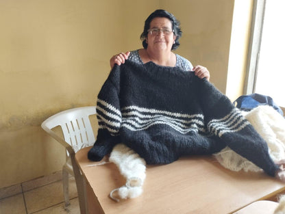 CROPPED ALPACA SWEATER WOMEN'S