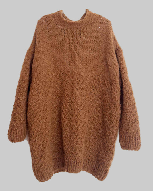 camel-chunky-alpaca-sweater-dress-peru