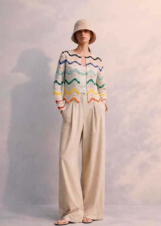 women crochet knit Sweater cardigan| Eco Cotton cardigan| by SONQO