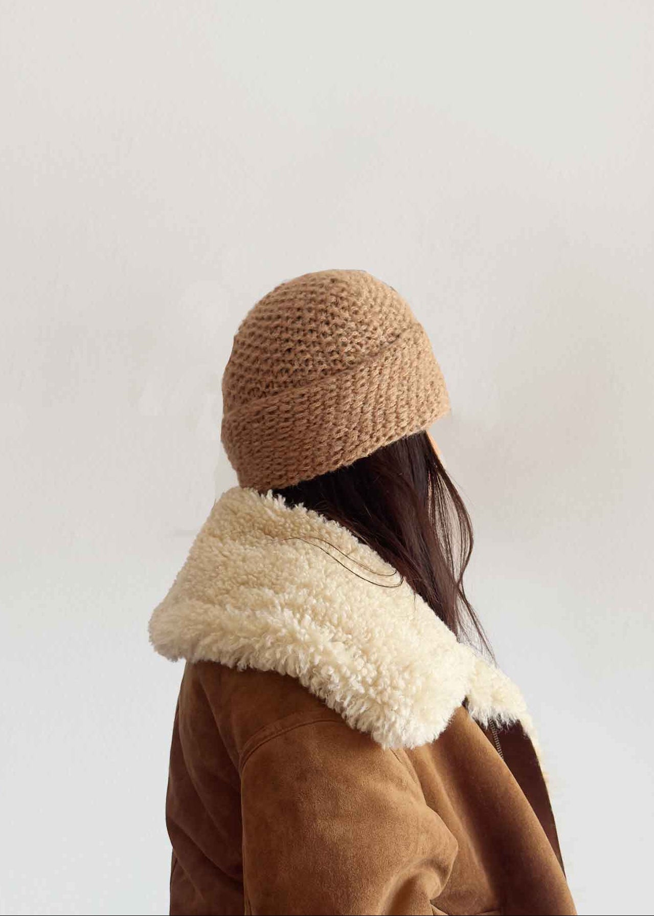 ALLPA Chunky knit Alpaca Hat Unisex Winter Alpaca Knit Hat