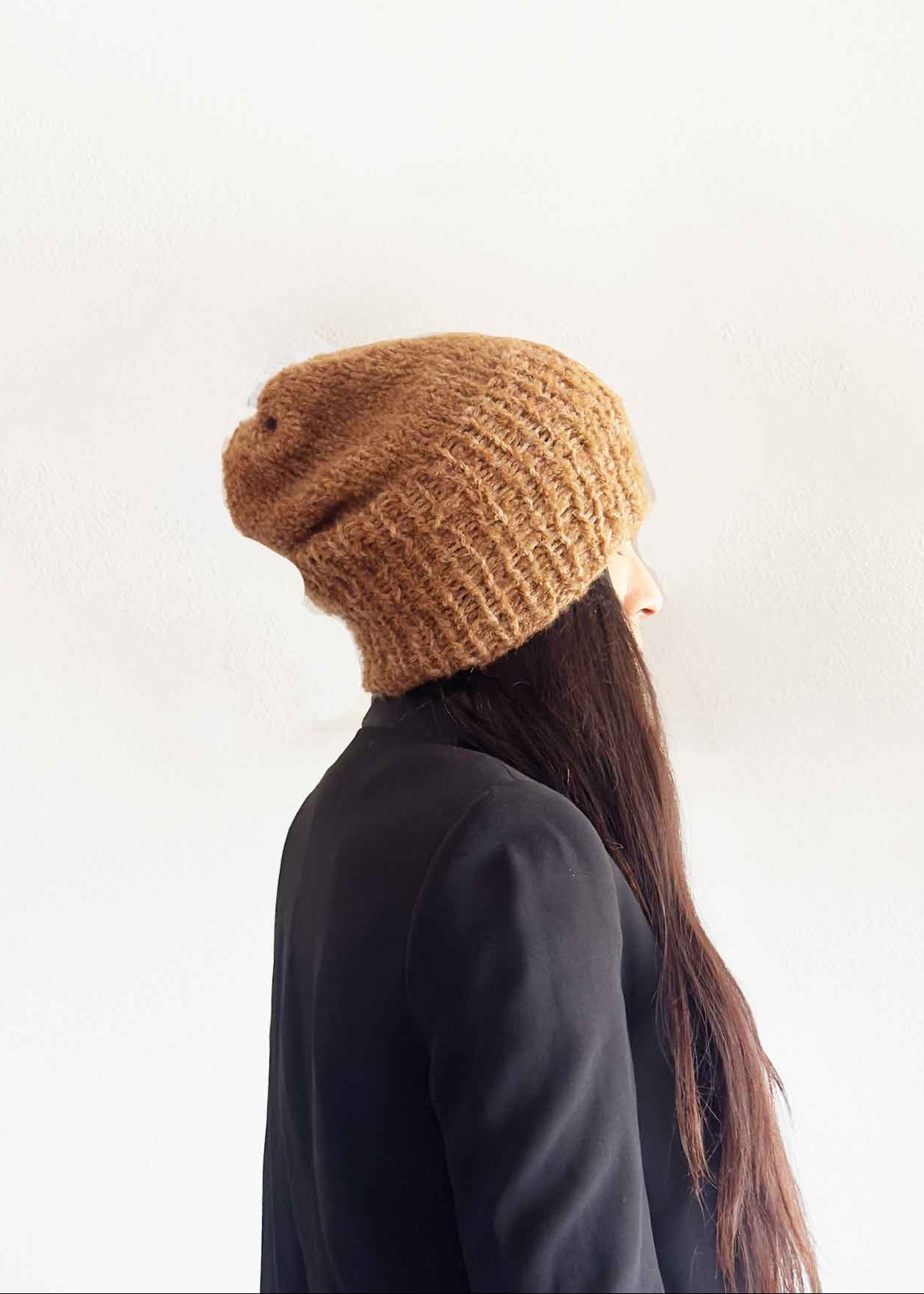ALLPA Hand Knit Alpaca Slouchy Beanie Hat| Unisex Ethical Winter Hat