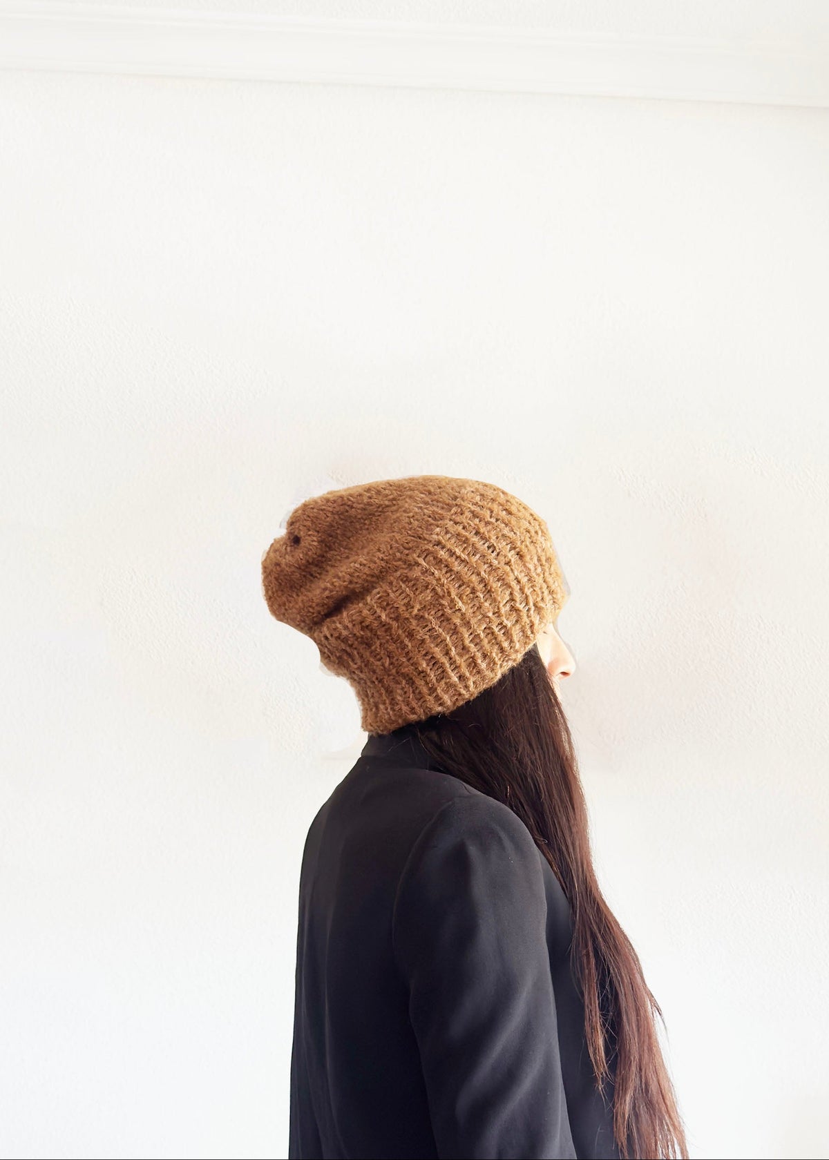 ALLPA Chunky knit Alpaca Hat Unisex Winter Alpaca Knit Hat