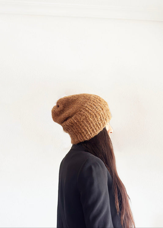 ALLPA Chunky knit Alpaca Hat Unisex Winter Alpaca Knit Hat
