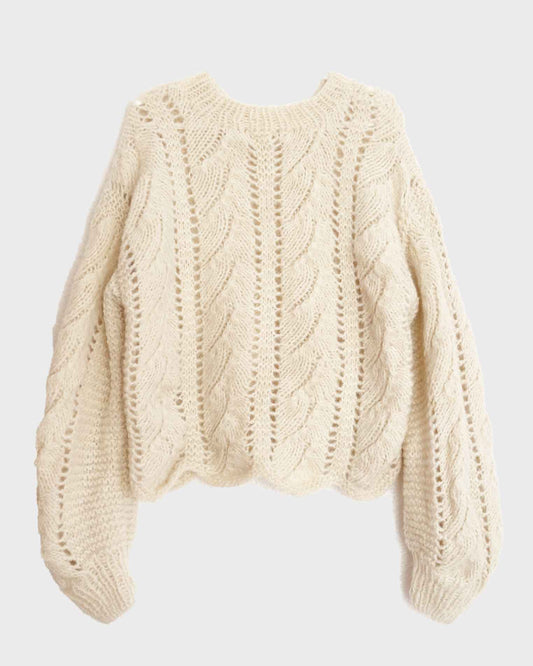 ALPACA WOMENS CROPPED SWEATER