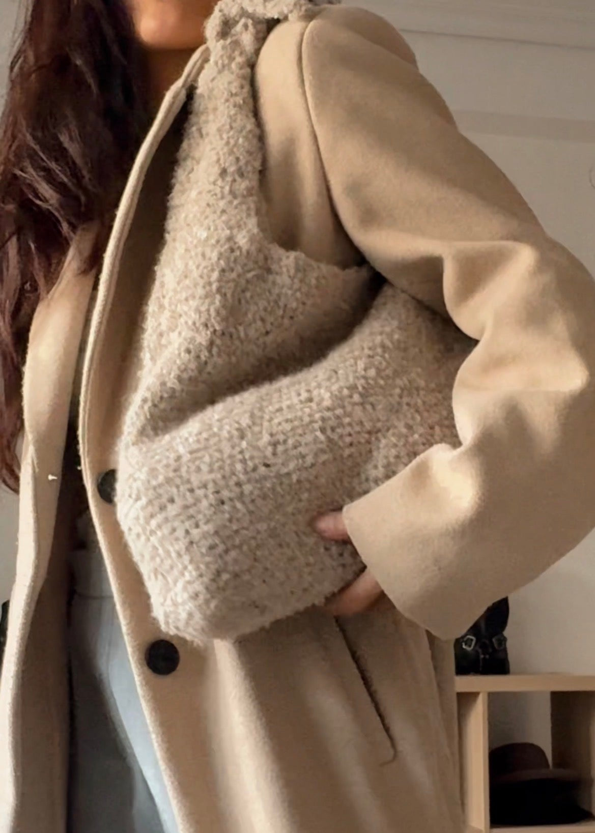 Handmade Alpaca Crochet Bag | Alpaca crochet Tote Bag