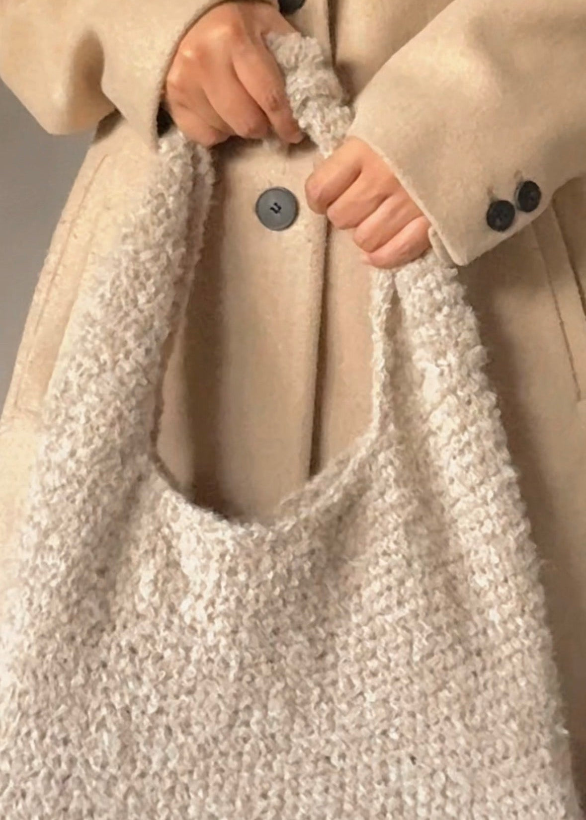 Handmade Alpaca Crochet Bag | Alpaca crochet Tote Bag