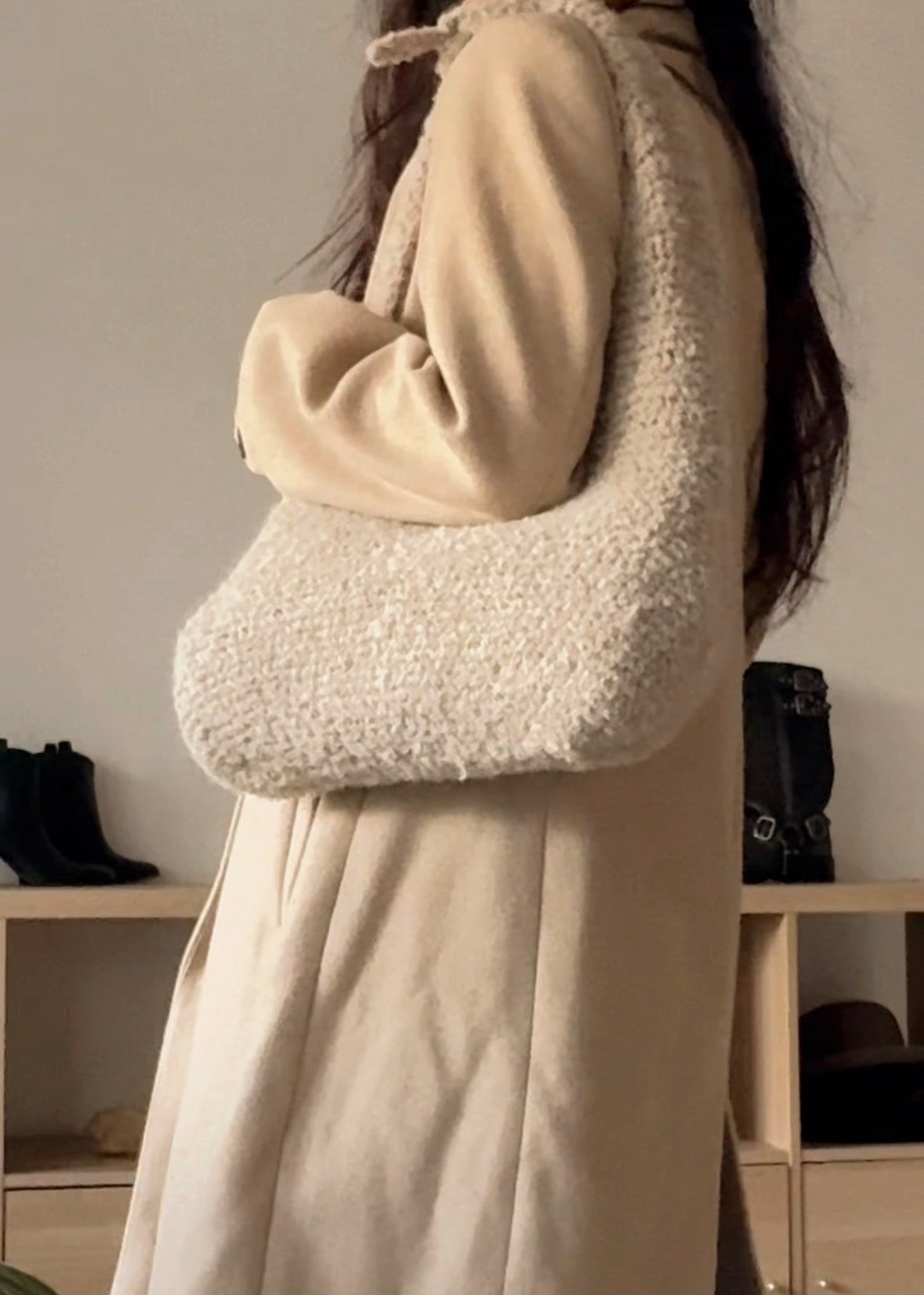 Handmade Alpaca Crochet Bag | Alpaca crochet Tote Bag