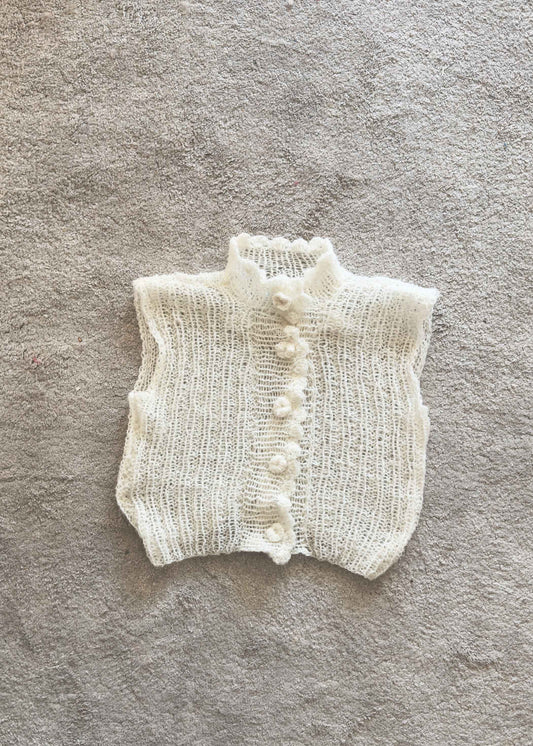 Handmade Alpaca wool Knit Vest| Women's knit alpaca Wool Vest