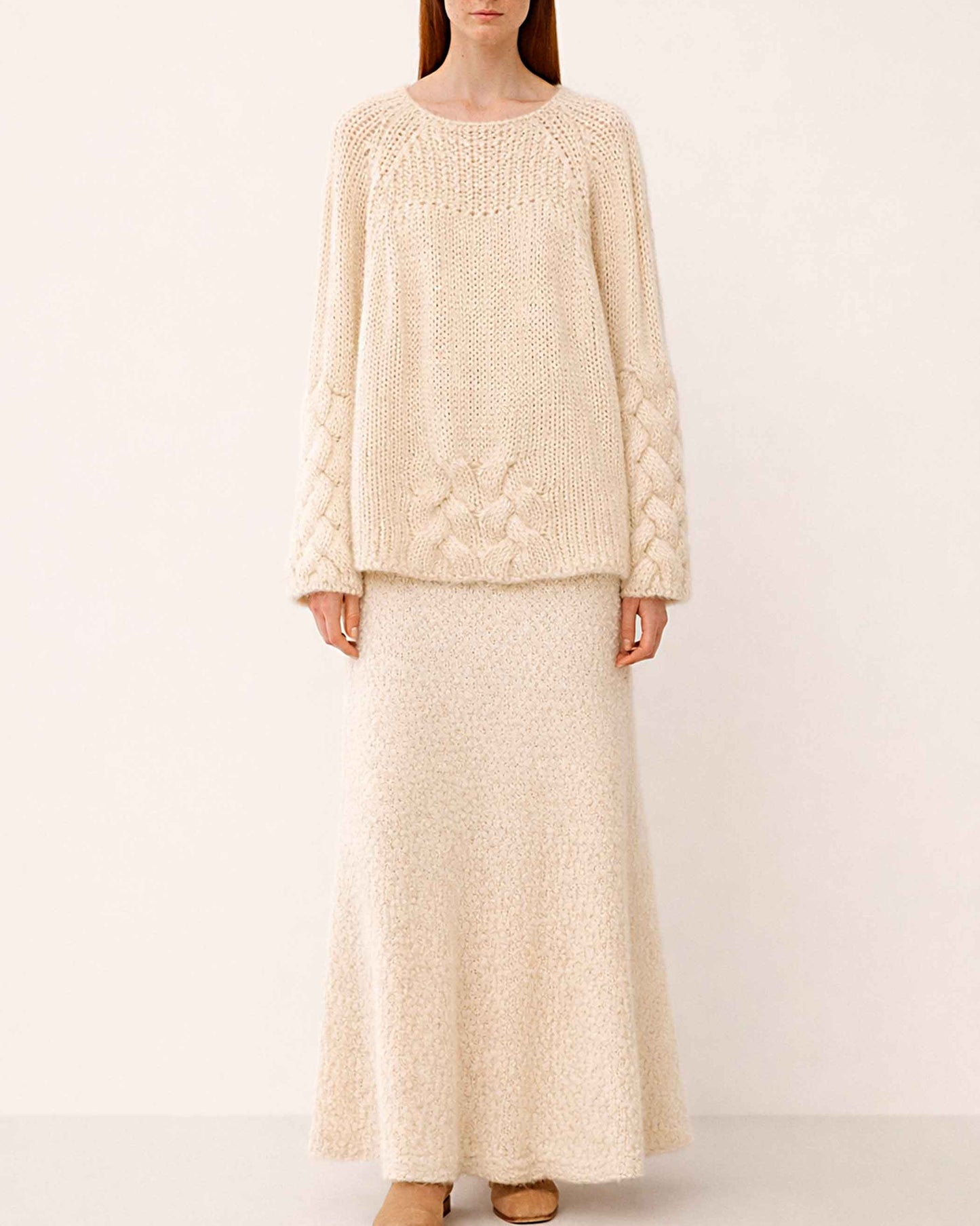 Handmade Alpaca Slouchy Knit Sweater Dress | Oversized Pullover