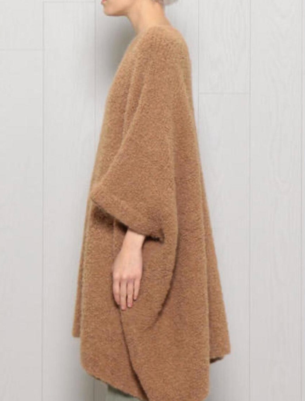 ALPACA KNIT WOOL CAPE