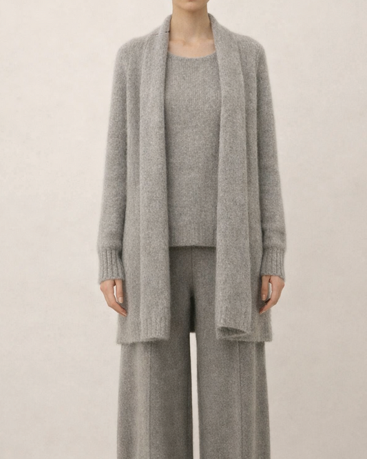 RUMI Handmade Alpaca Chunky Knit Cardigan | Oversized Winter Wrap