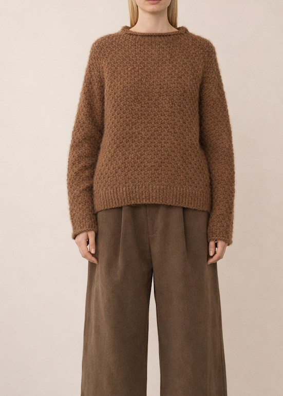 Chunky Knit Alpaca Sweater Dress | Oversized Wool Knitwear