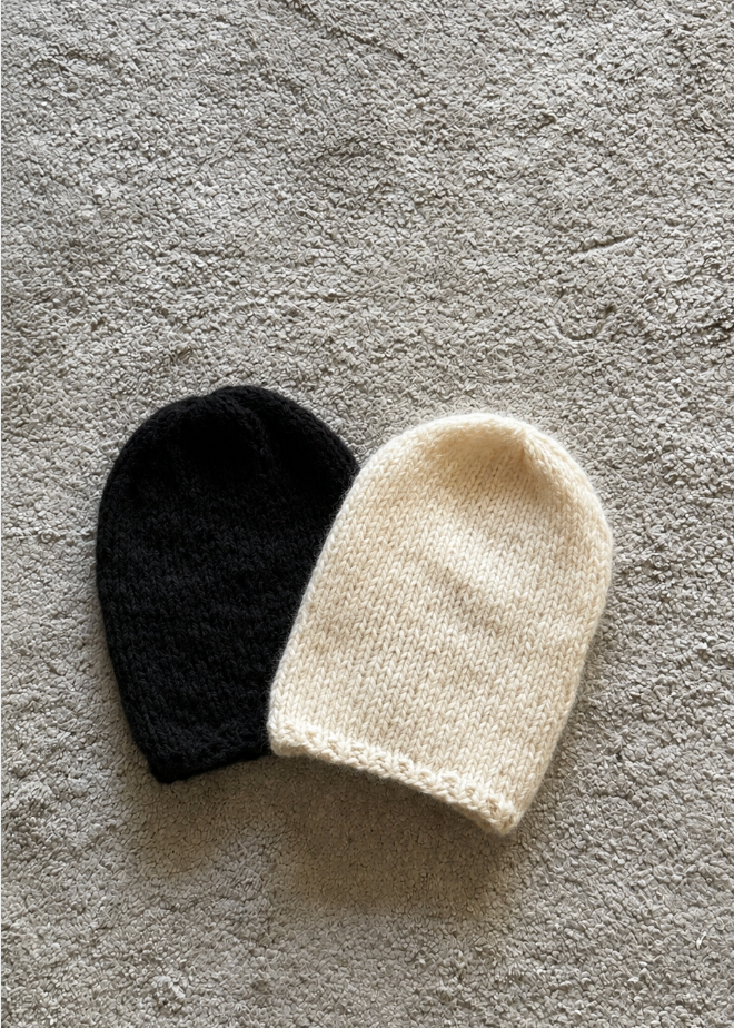 Hand Knit alpaca slouch set of two hats| Women’s chunky knit beanie set, eco-friendly