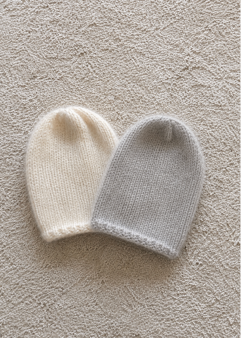 Hand Knit alpaca slouch set of two hats| Women’s chunky knit beanie set, eco-friendly