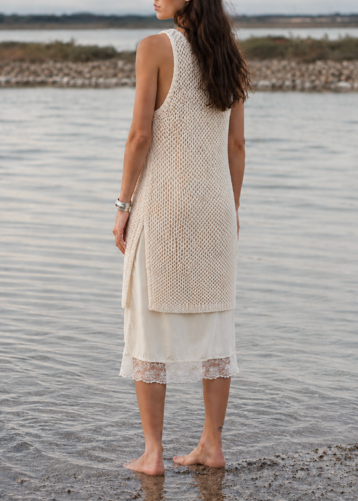 Chunky Knit Alpaca Sweater Dress, Oversized Wool Slouchy Wrap